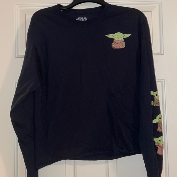 Star Wars Tops - Adorable “The Child” black long sleeved shirt